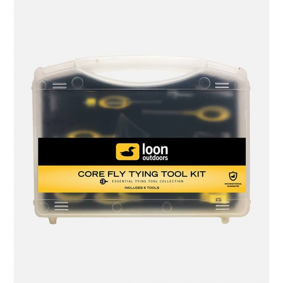 Loon Outdoors Fly Tying Tool Kit Core Yellow Fly Tying Tools