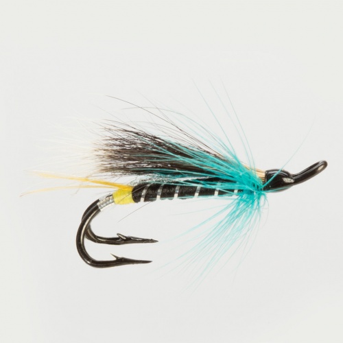 The Essential Fly Blue Charm Double Salar Double Hook Fishing Fly