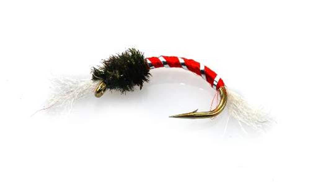 Lightweight Red & Black  Buzzers size 14 Fly Fishing Flies Trout Set of 3 