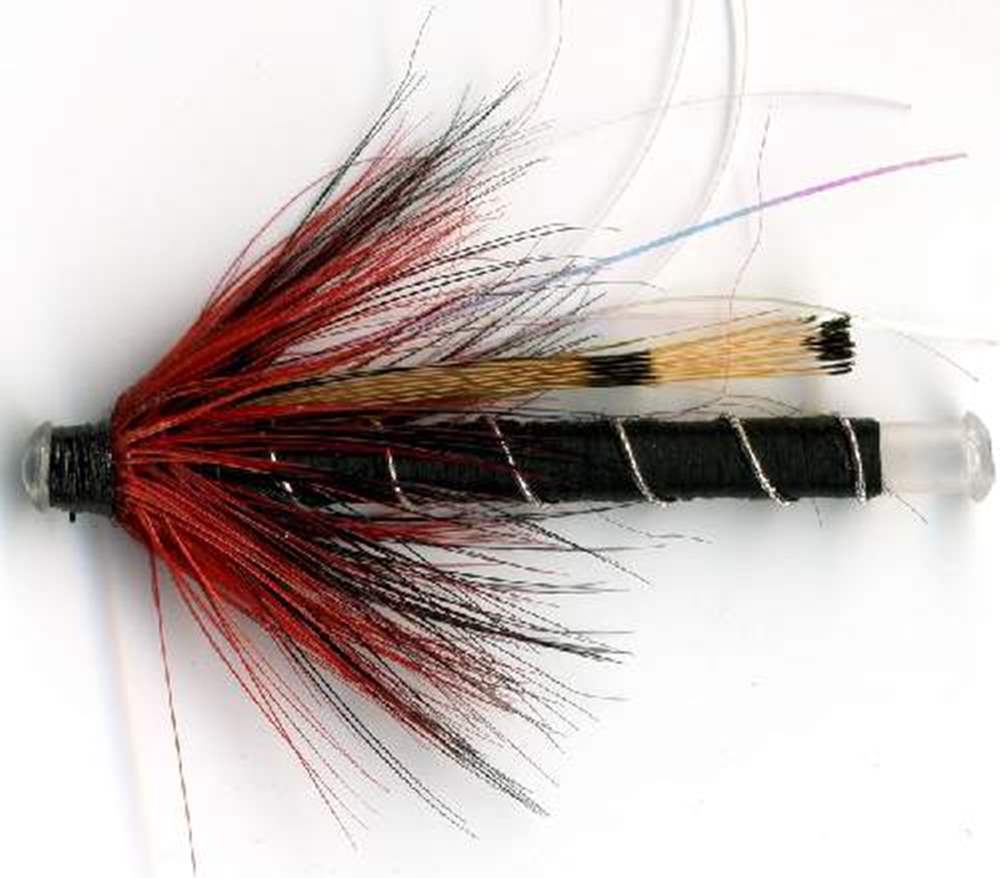 The Essential Fly Holo Black & Red (Nylon Tube) Fishing Fly