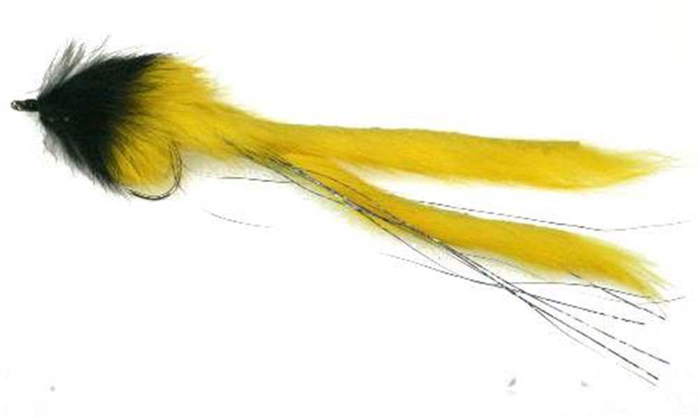 The Essential Fly Pike Bunny Yellow / Black Fishing Fly