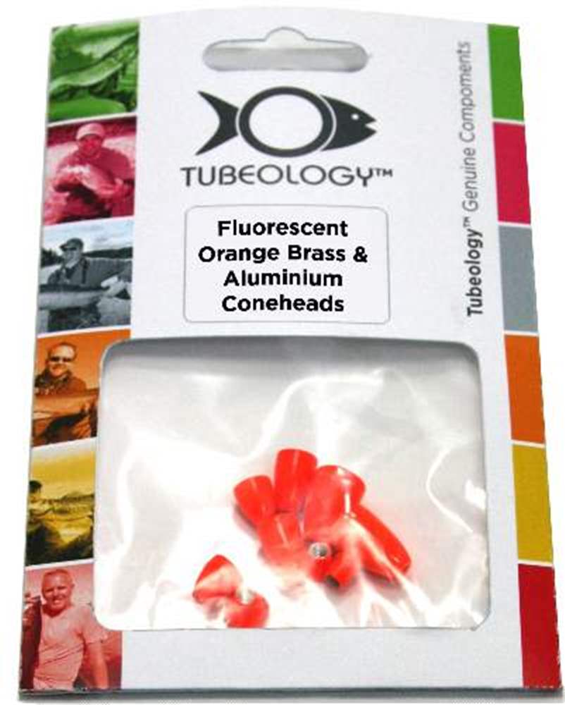 Tubeology Spares Coneheads Fluorescent Orange Fly Tying Materials