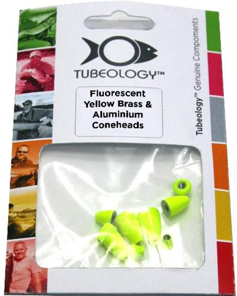 Tubeology Spares Coneheads Fluorescent Yellow Fly Tying Materials