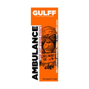 Gulff Oy Uv Resin Ambulance Orange 15Ml Fly Tying Tools