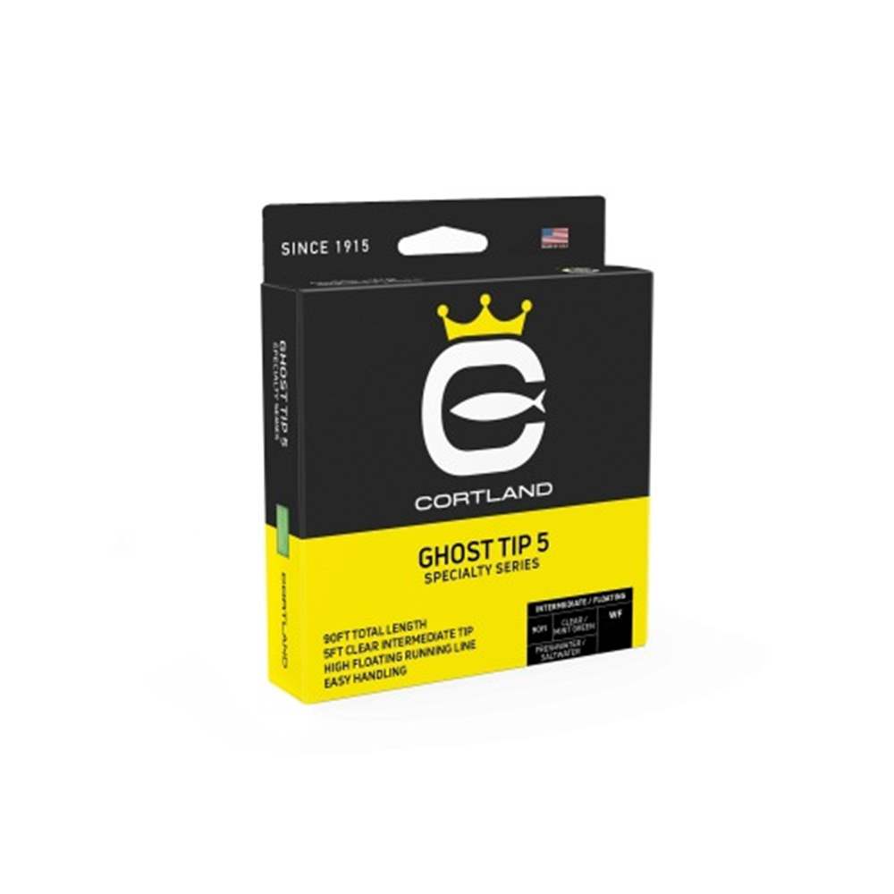 Cortland Precision 5 Foot Ghost Tip Fly Line (Weight Forward) Wf5F/I Flyline for Trout & Grayling Flyfishing (Length 90ft / 27.4m)
