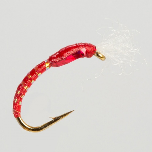 The Essential Fly Red Holographic Buzzer Fishing Fly