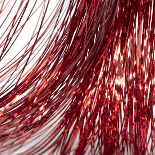 Semperfli Semperflash Holographic 1/69'' Red Tinsel Fly Tying Materials