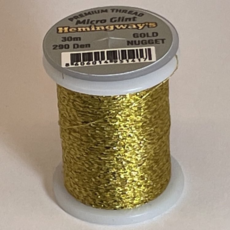 Hemingway's Micro Glint Gold Nugget Fly Tying Materials (Product Length 32.8 Yds / 30m)