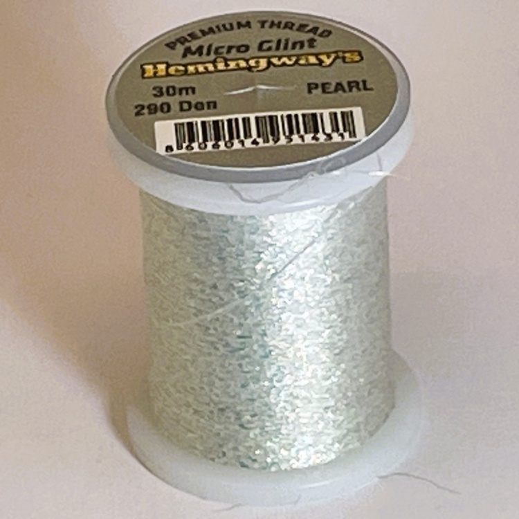 Hemingway's Micro Glint Pearl Fly Tying Materials (Product Length 32.8 Yds / 30m)