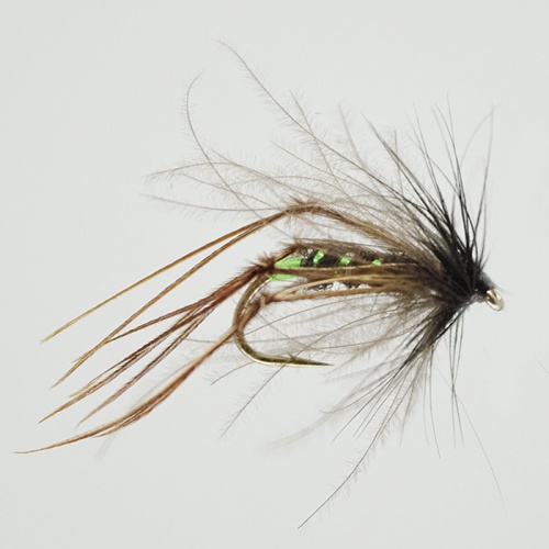 8 Pack Brown Bristol Hoppers Bristol Hoppers Mixed Sizes 12/14 Fishing Flies