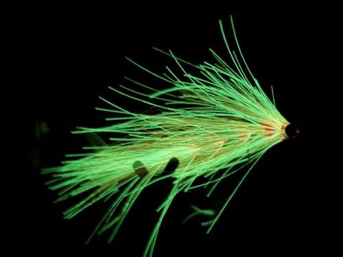 Semperfli SemperFlash Glow In Dark Baitfish Wing Chartreuse