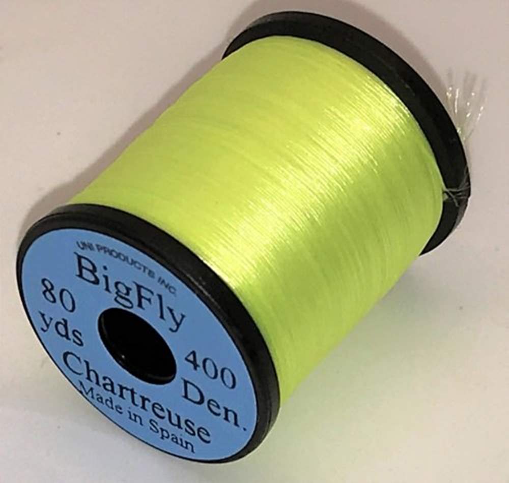 Uni Big Fly 3/0 Chartreuse Fly Tying Threads (Product Length 80 Yds / 73m)