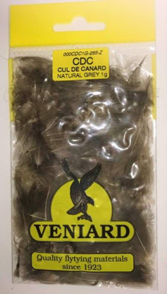 Veniard Cdc Feathers 1 Gram Natural Grey Fly Tying Materials