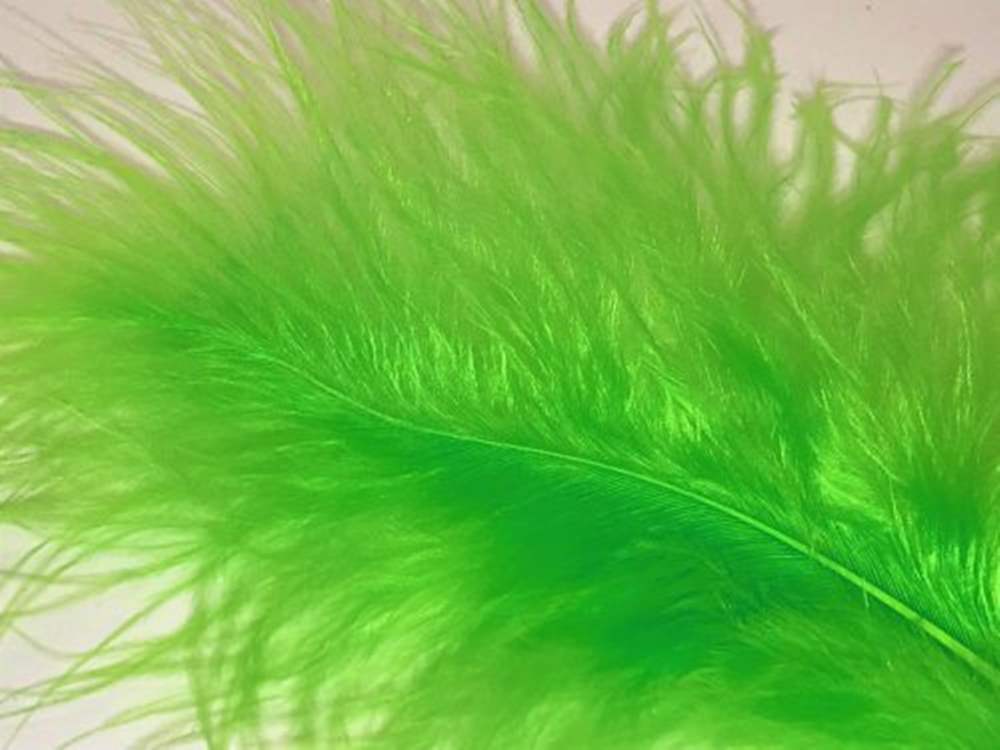 Veniard Turkey Marabou Feathers Fluoro Green