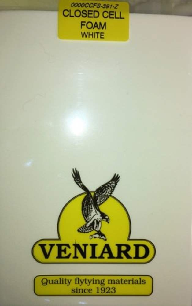 Veniard Closed Cell Foam Sheet White Fly Tying Materials