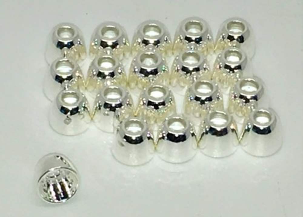 Eumer S-Tube Coneheads Small Silver Fly Tying Materials