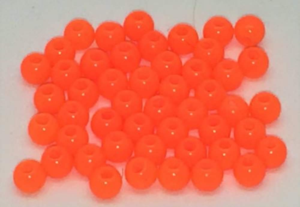 Veniard Firefly Hot Head Beads 4mm Fluorescent Orange Fly Tying Materials