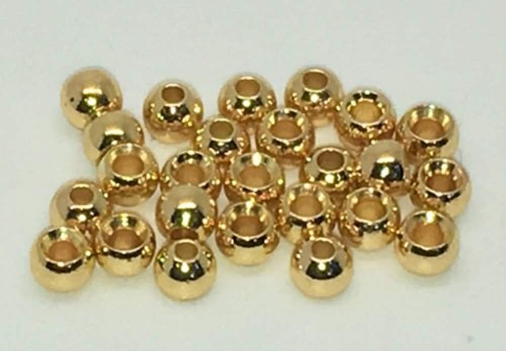 Veniard Plated Brass Beads 3.8mm Medium Gold
