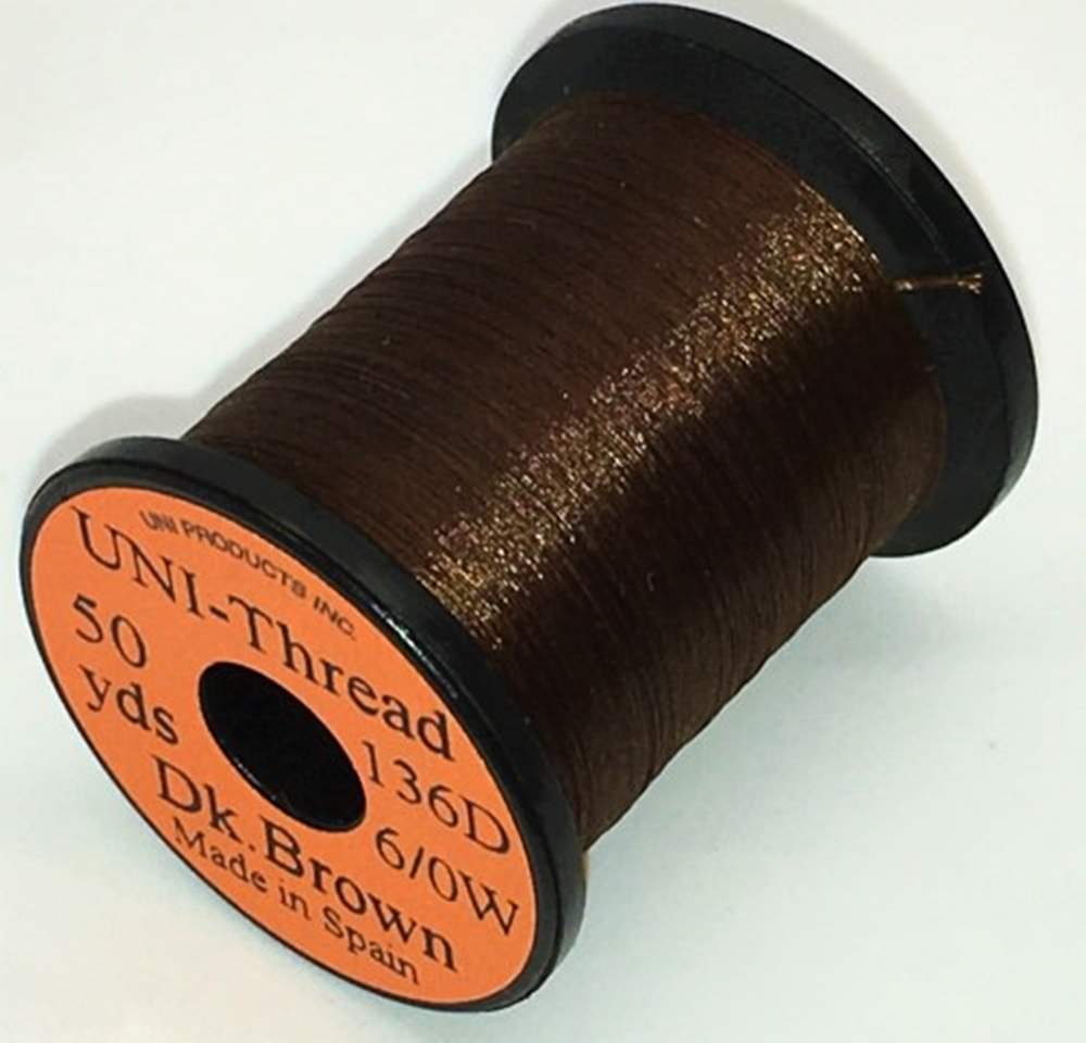 Uni - Pre Waxed Thread - 6/0 - 50 Yards - Dark Brown
