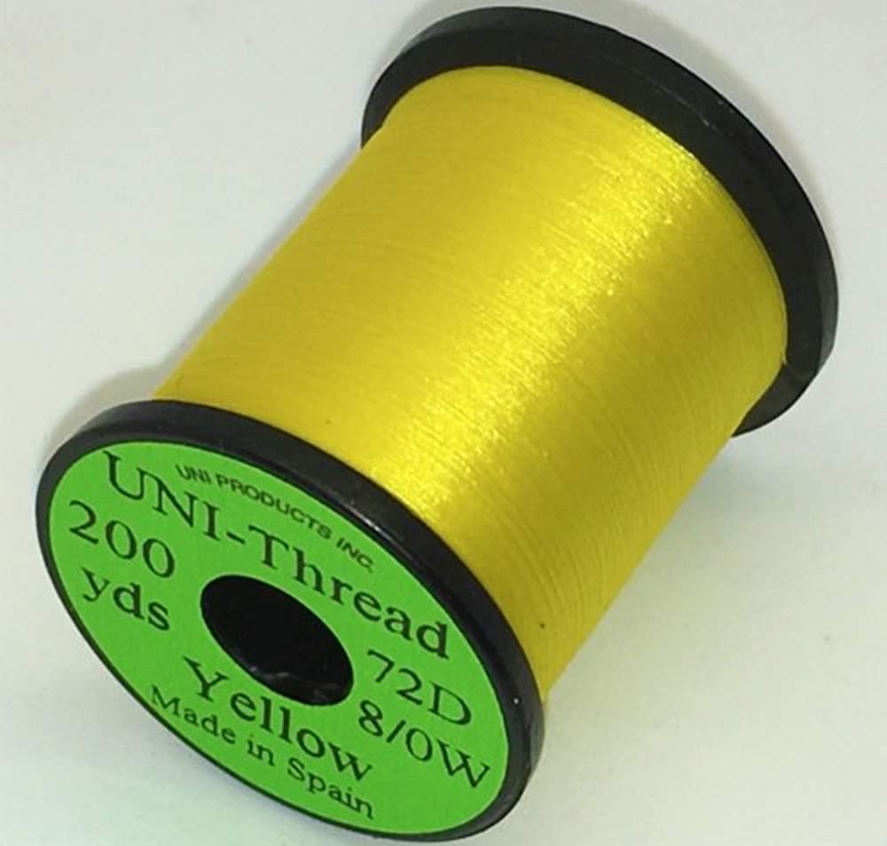 Uni Super Midge Pre Waxed Thread 8/0 200 Yards Yellow