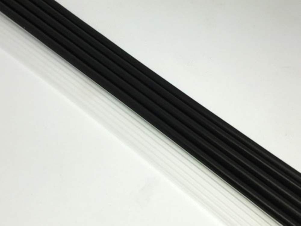 Veniard Scandinavian Style Fluorescent Tubing Black Fly Tying Materials