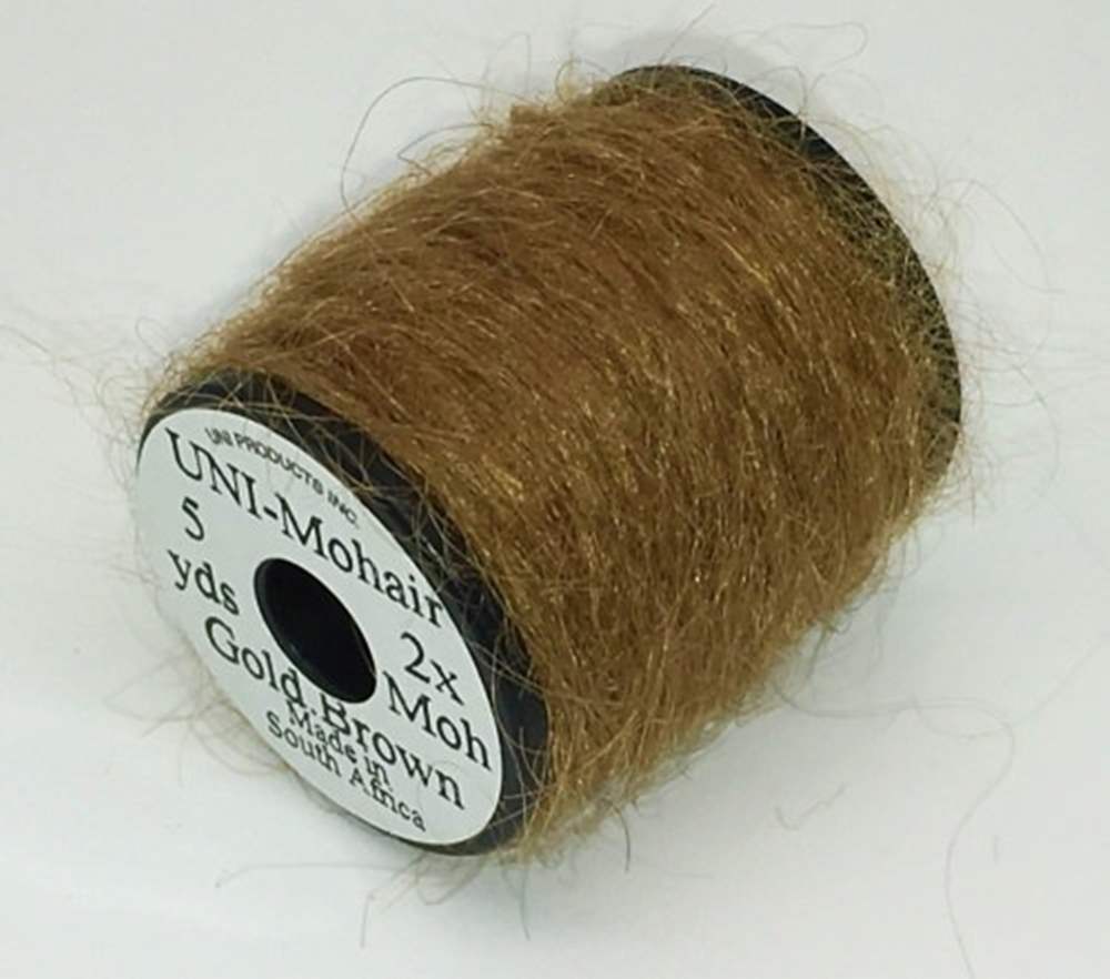 Uni Mohair Leech Yarn Golden Brown Fly Tying Materials (Product Length 5.46 Yds / 5m)