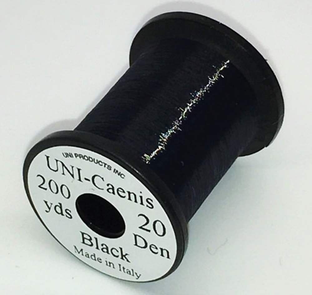Uni Caenis Thread Black Fly Tying Threads (Product Length 200 Yds / 182m)