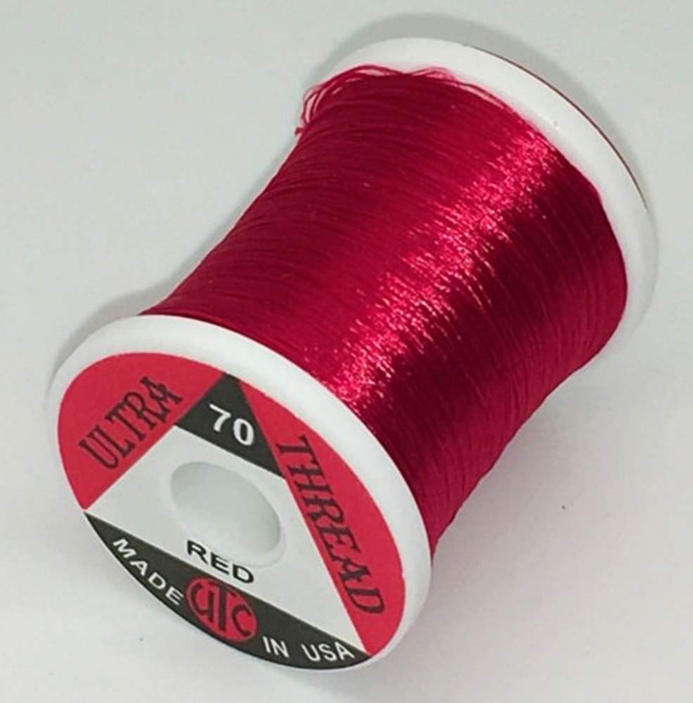 Utc Ultra Thread 70 Denier Red Fly Tying Threads (Product Length 100 Yds / 91m)