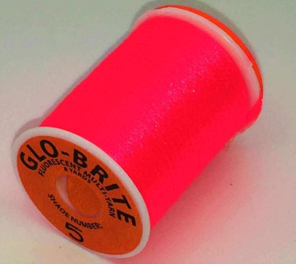 Veniard Glo-Brite Multi Yarn Fire Orange #5 Fly Tying Materials