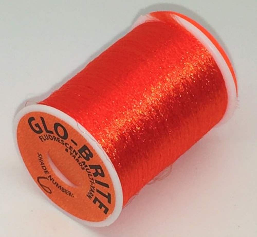Veniard Glo-Brite Multi Yarn Hot Orange #6 Fly Tying Materials