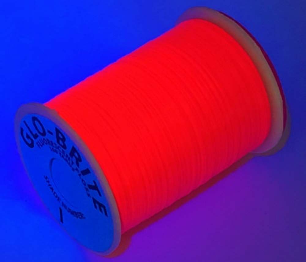 Veniard Glo-Brite Floss 100 Yards Neon Magenta #1 Fly Tying Materials (Product Length 100 Yds / 91m)