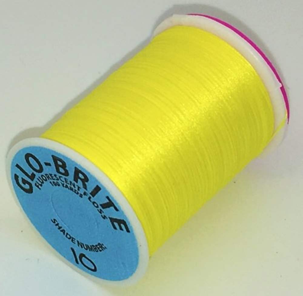 Veniard Glo-Brite Floss 100 Yards Yellow #10 Fly Tying Materials