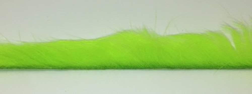 Veniard Rabbit Zonker Strips Standard Chartreuse Fly Tying Materials (Product Length 11.9in / 30cm 3)