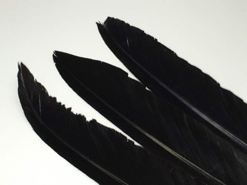 Veniard Mallard Duck Quills Black Fly Tying Materials