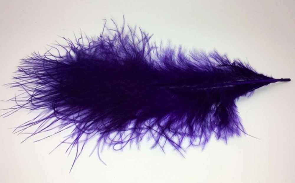 Veniard Turkey Marabou Feathers Purple Fly Tying Materials