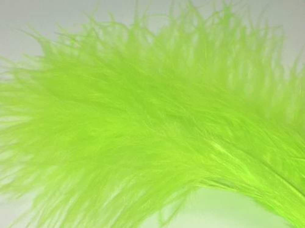 Veniard Turkey Marabou Feathers Fluorescent Chartreuse Fly Tying Materials