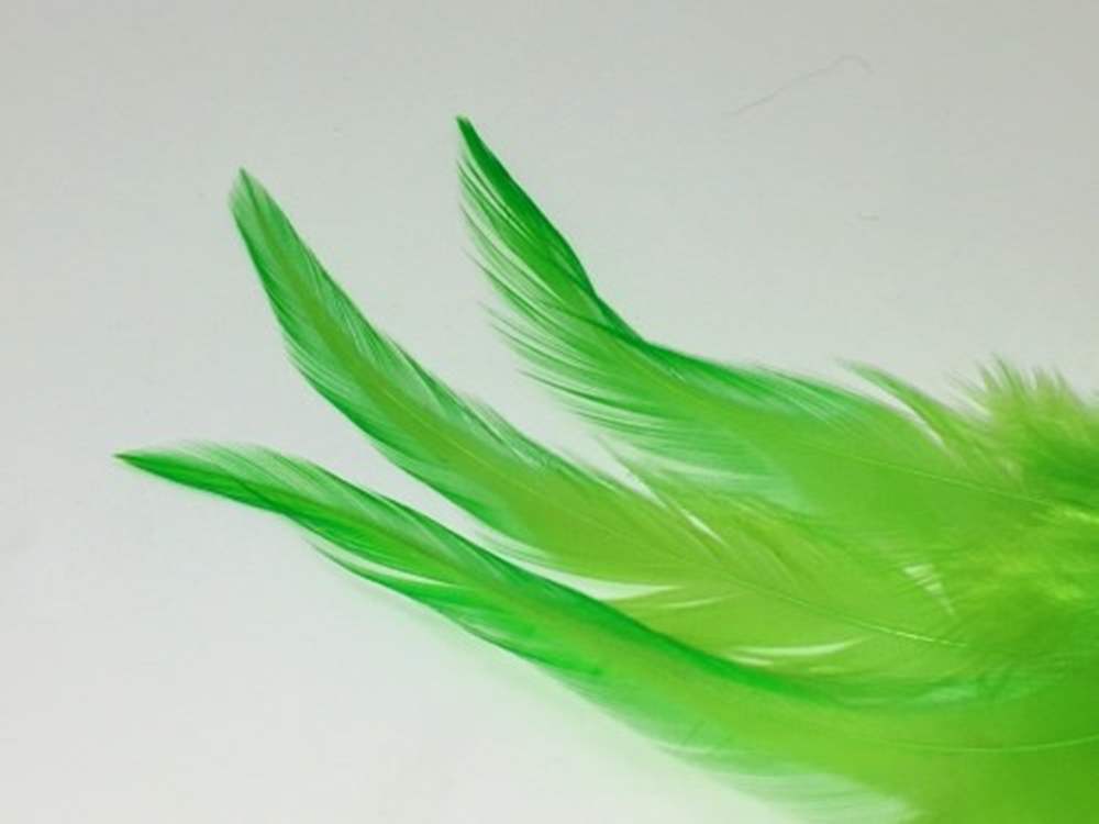 Veniard Loose Cock Feather Saddle Hackles Large Insect Green Fly Tying Materials
