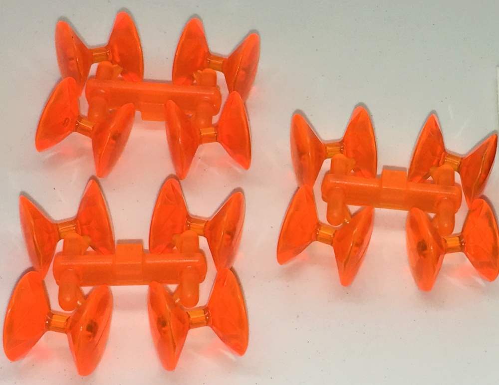 Veniard Diamond Fish Eyes 12mm Orange Fly Tying Materials