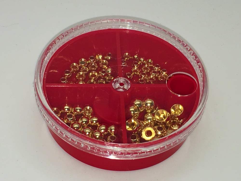 Veniard Bead Dispenser Gold Fly Tying Materials
