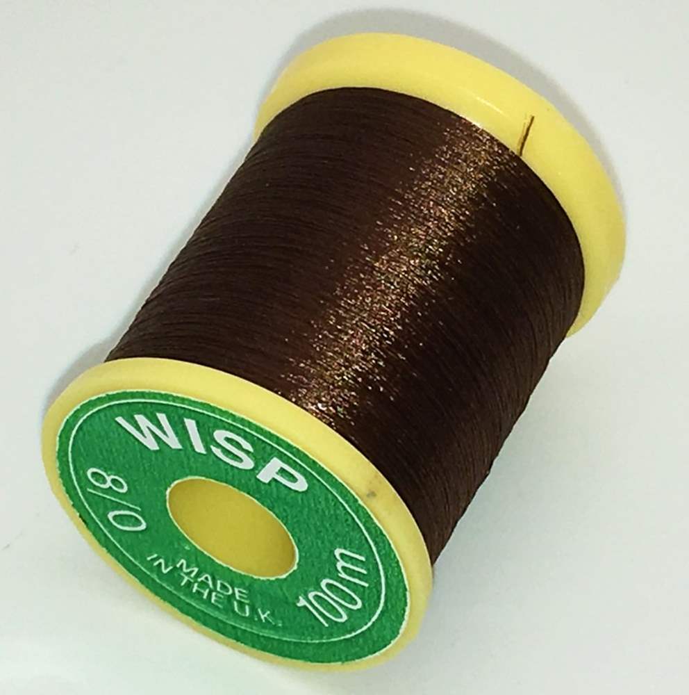 Gordon Griffiths Wisp Microfine 8/0 Brown Fly Tying Threads (Pack Size 10000cm)