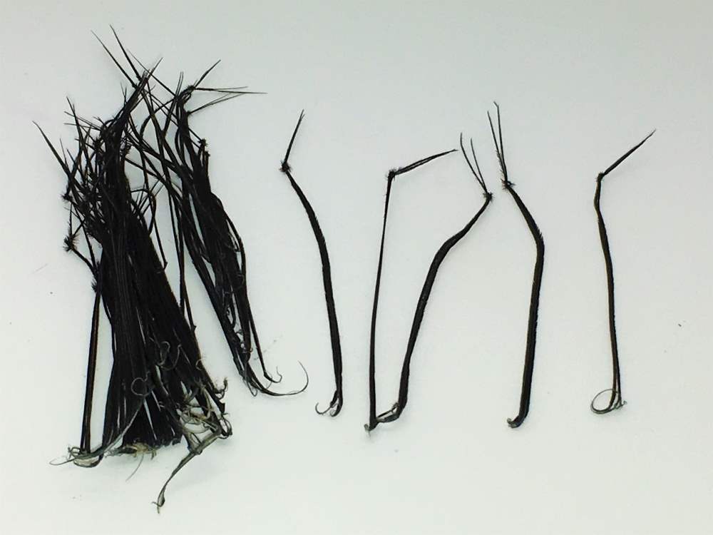 Veniard Cock Feather Pheasant Tails Hopper Legs Black Fly Tying Materials