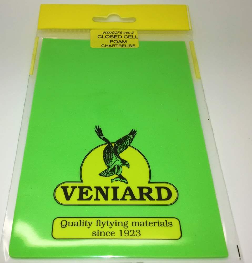 Veniard Closed Cell Foam Sheet Lime Green Fly Tying Materials