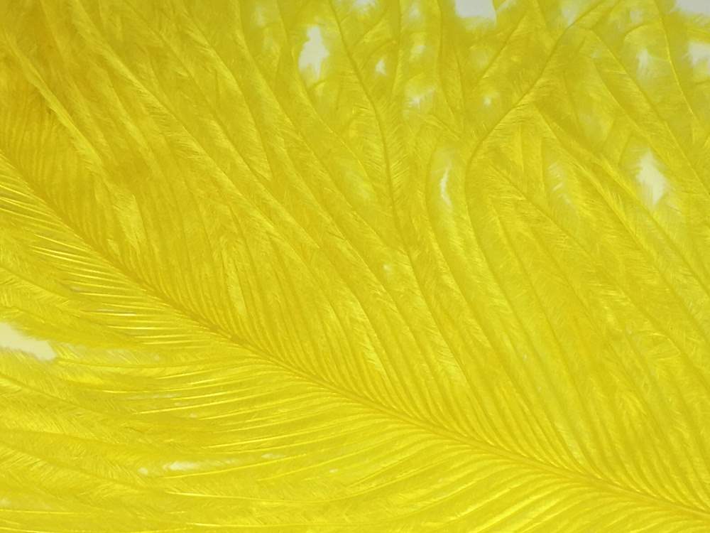 Veniard Ostrich Herl Feather Bright Yellow Fly Tying Materials
