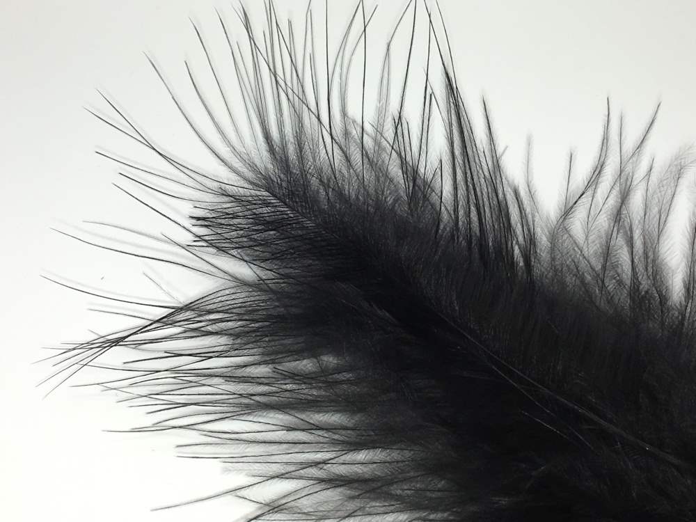 Veniard Turkey Marabou Feathers Black
