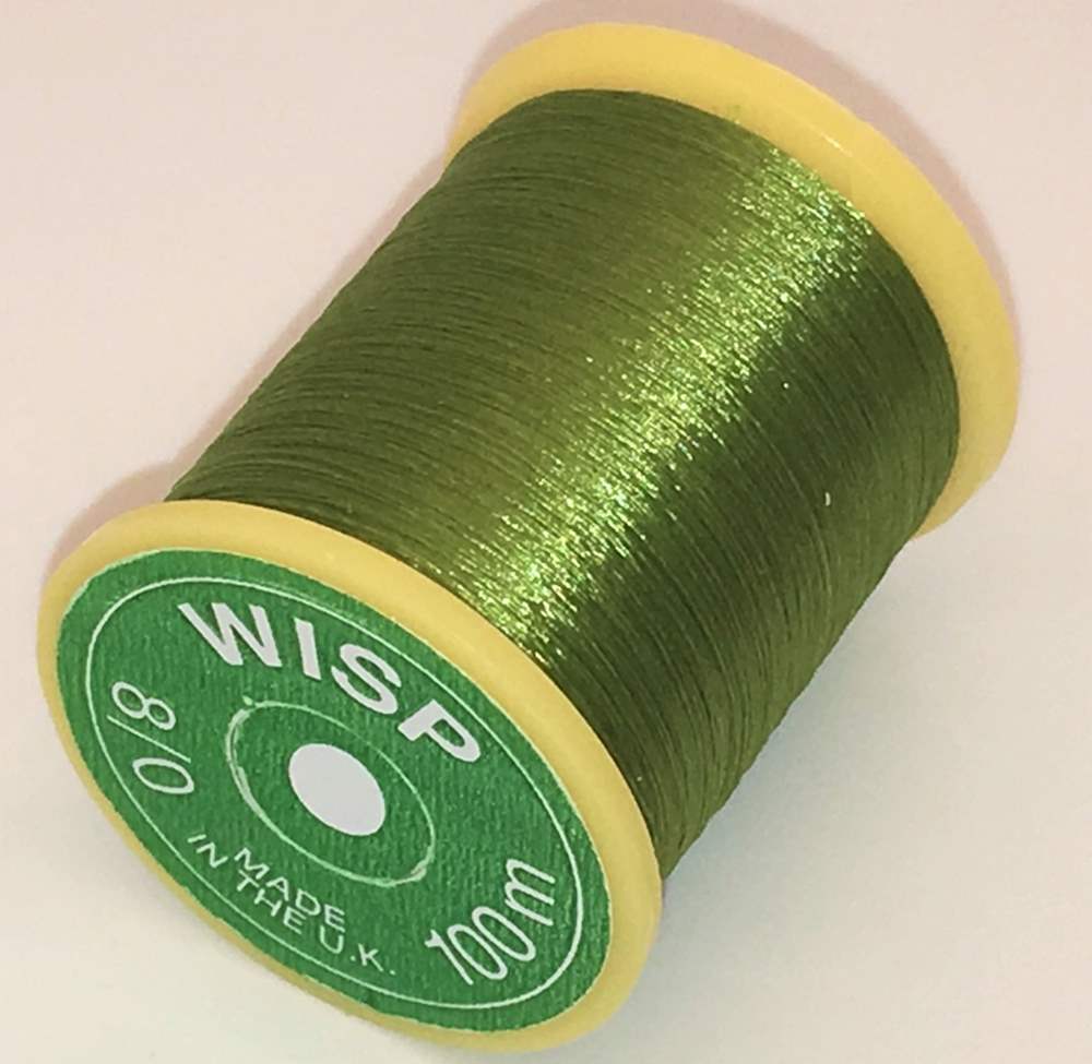 Gordon Griffiths Wisp Microfine 8/0 Olive Fly Tying Threads (Product Length 109 Yds / 100m)