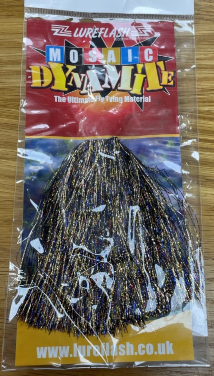 Lureflash Mosaic Dynamite Gold Hanked Fly Tying Material