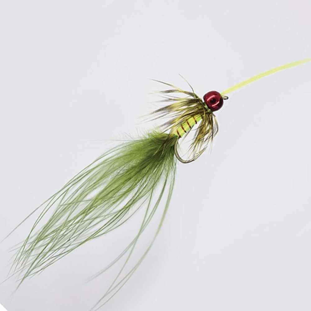 Orange Yellow Deadly Variant Flies Damsel Fishing Flies 12 Pack – Orange, Yellow & Deadly Variant, Size 10, Goldhead Flash Nymphs For Fly Fishing Orange Yellow Damsel Flies