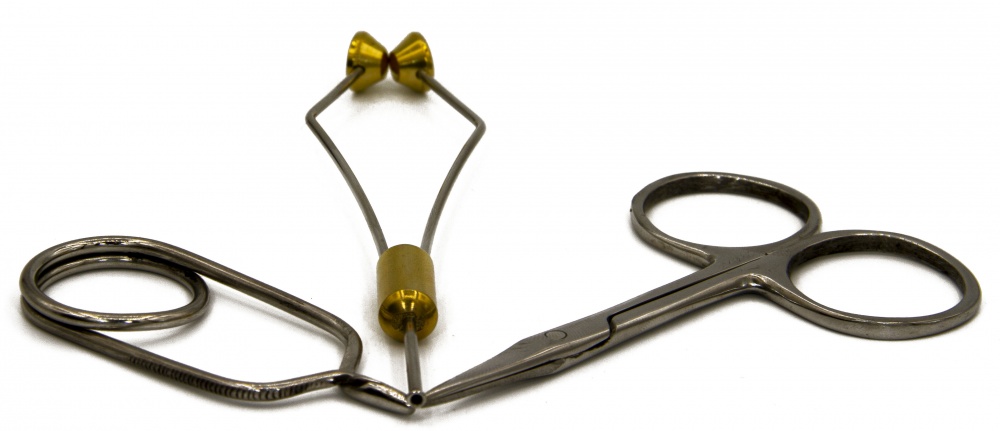 Nippers 24k Gold Plating Tweezers 10x Fly Tying Tools Set Scissors 