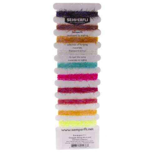 Semperfli Straggle String Multicard Pack Standard Collection Fly Tying Materials (Product Length 1.1 Yds / 1m)