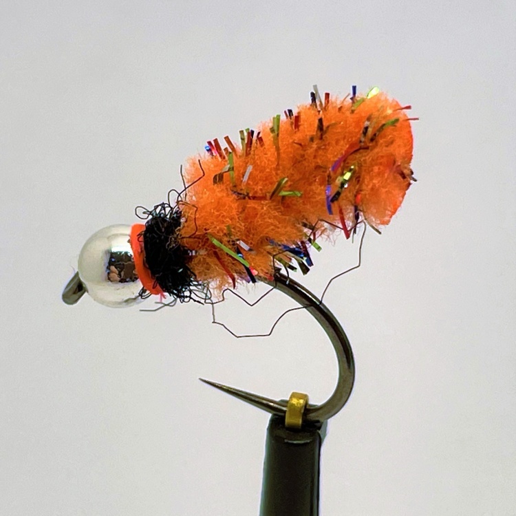 Phillippa Hake Flies Mopster Fly Silver bead Fl. Red